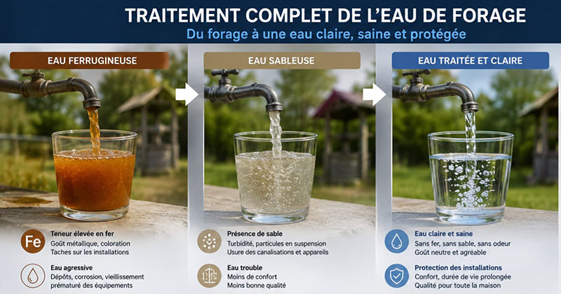 Traitement eau de forage